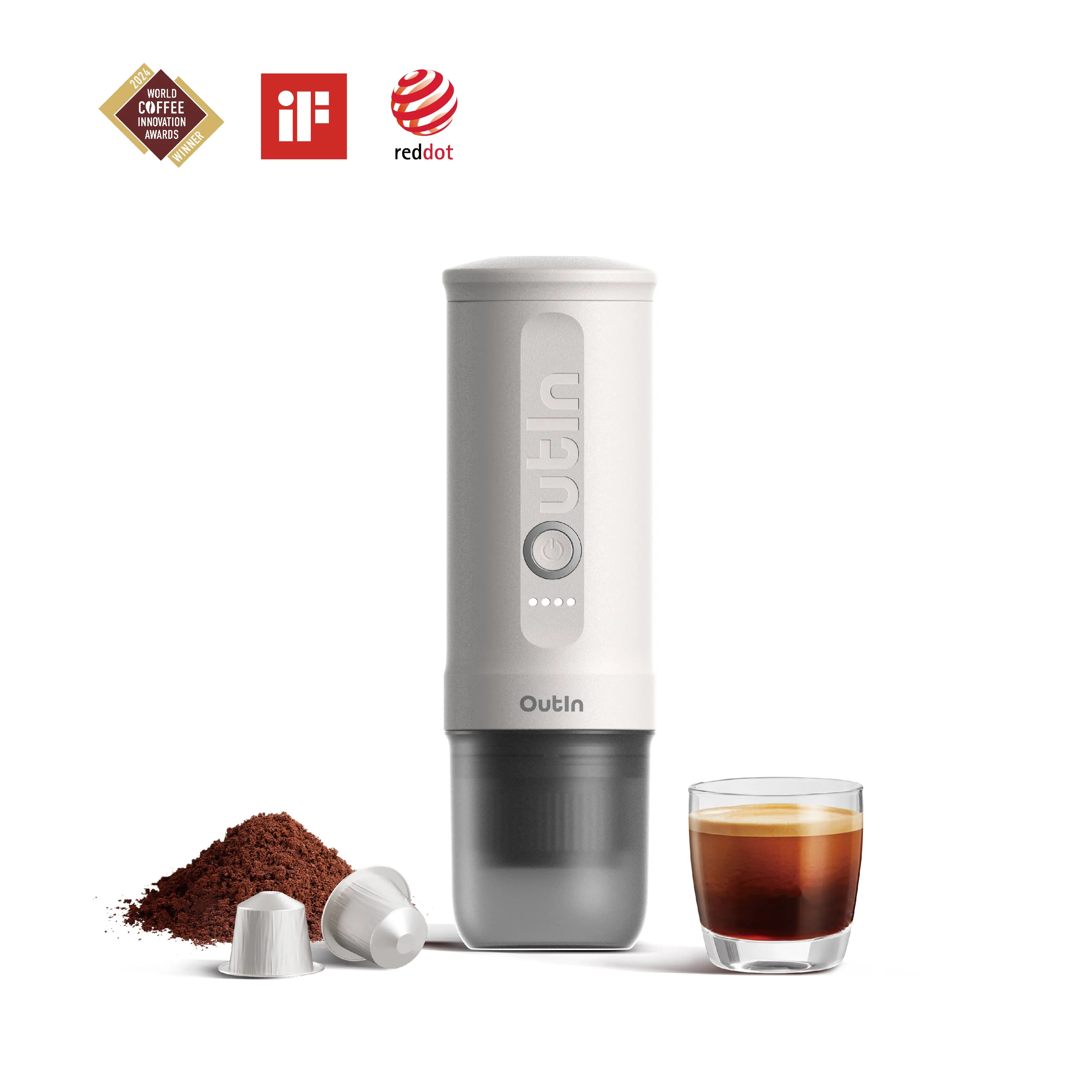 Nano Macchina da Caffè Espresso Portatile (Bianco Perla)
