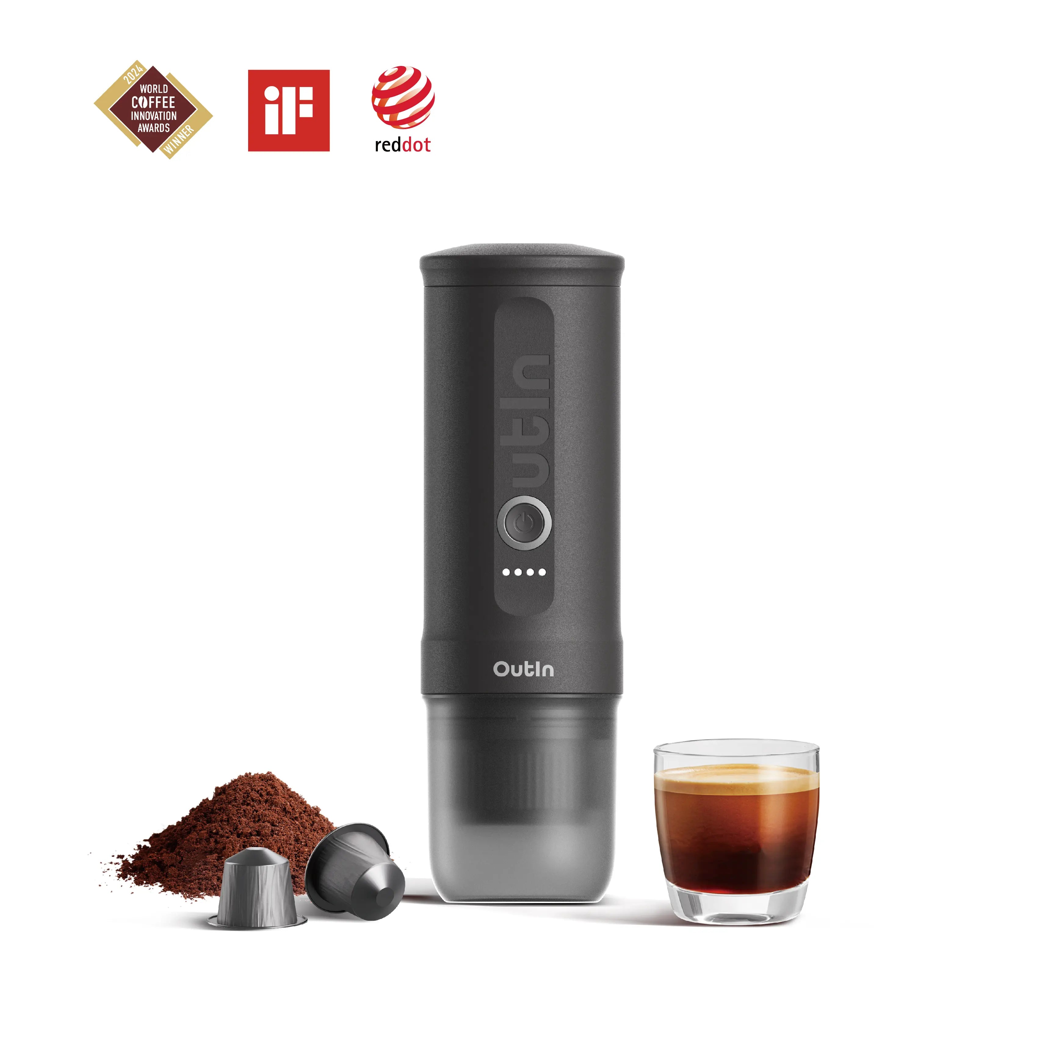 Nano Macchina da Caffè Espresso Portatile (Grigio Siderale)