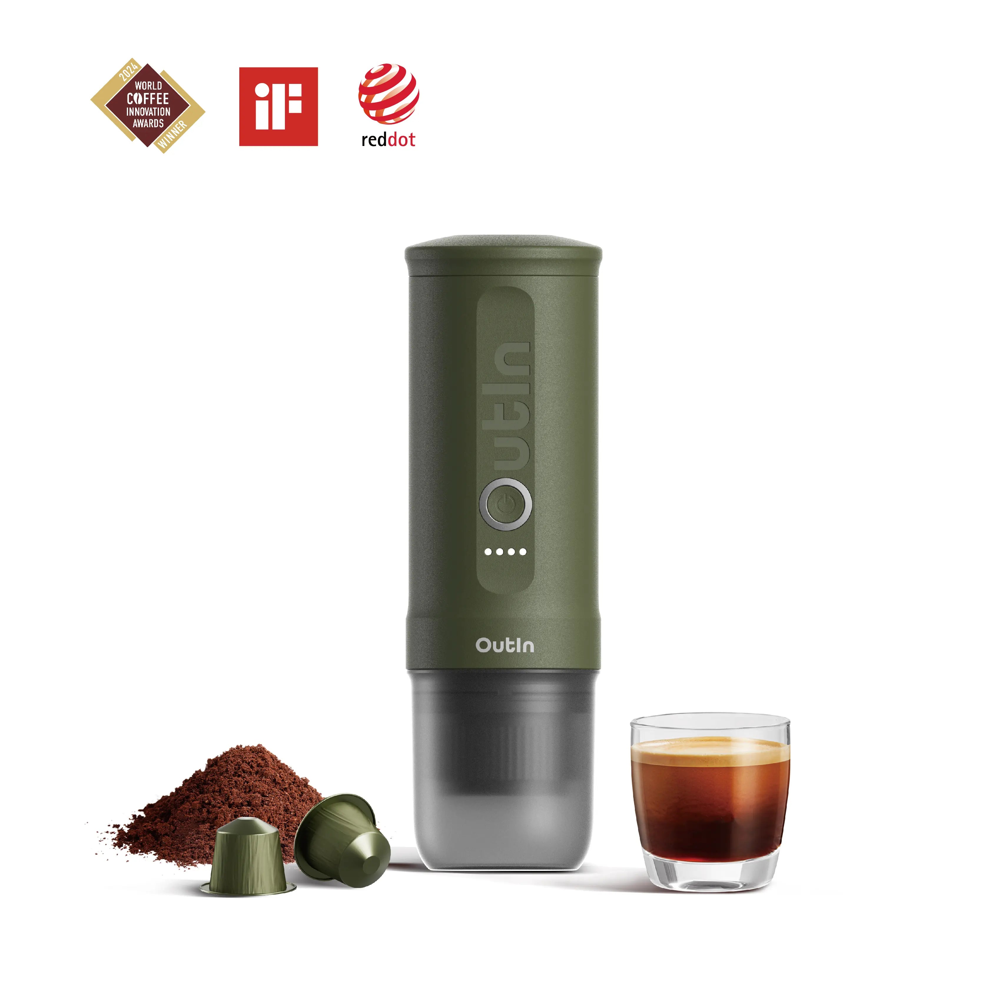Nano Macchina da Caffè Espresso Portatile (Verde Bosco)