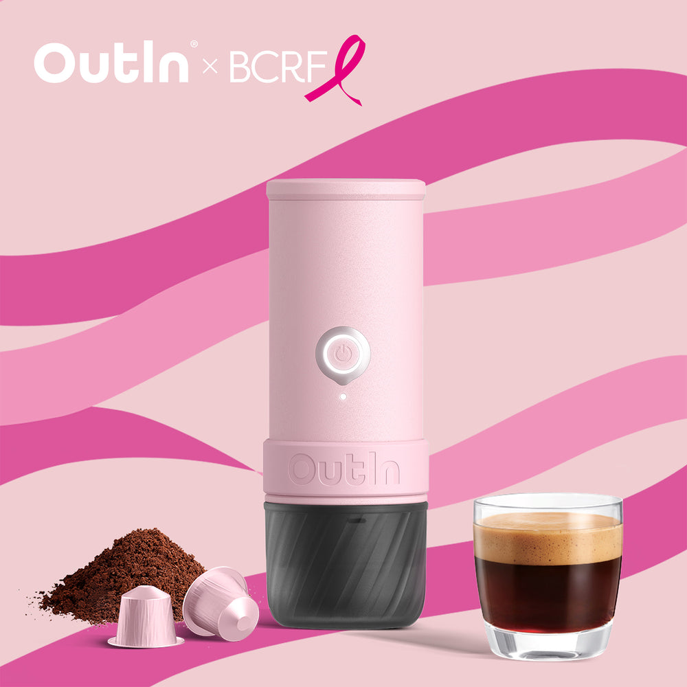 OutIn Mino Macchina Per Caffè Espresso Elettrica Portatile (Rose Clay) X BCRF