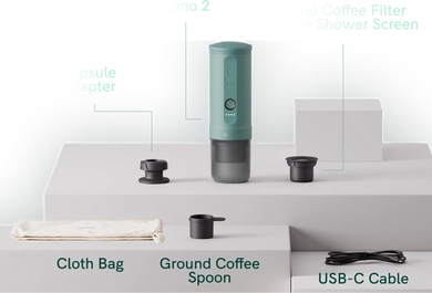 Kit completo per l'espresso. Pronto all'uso.